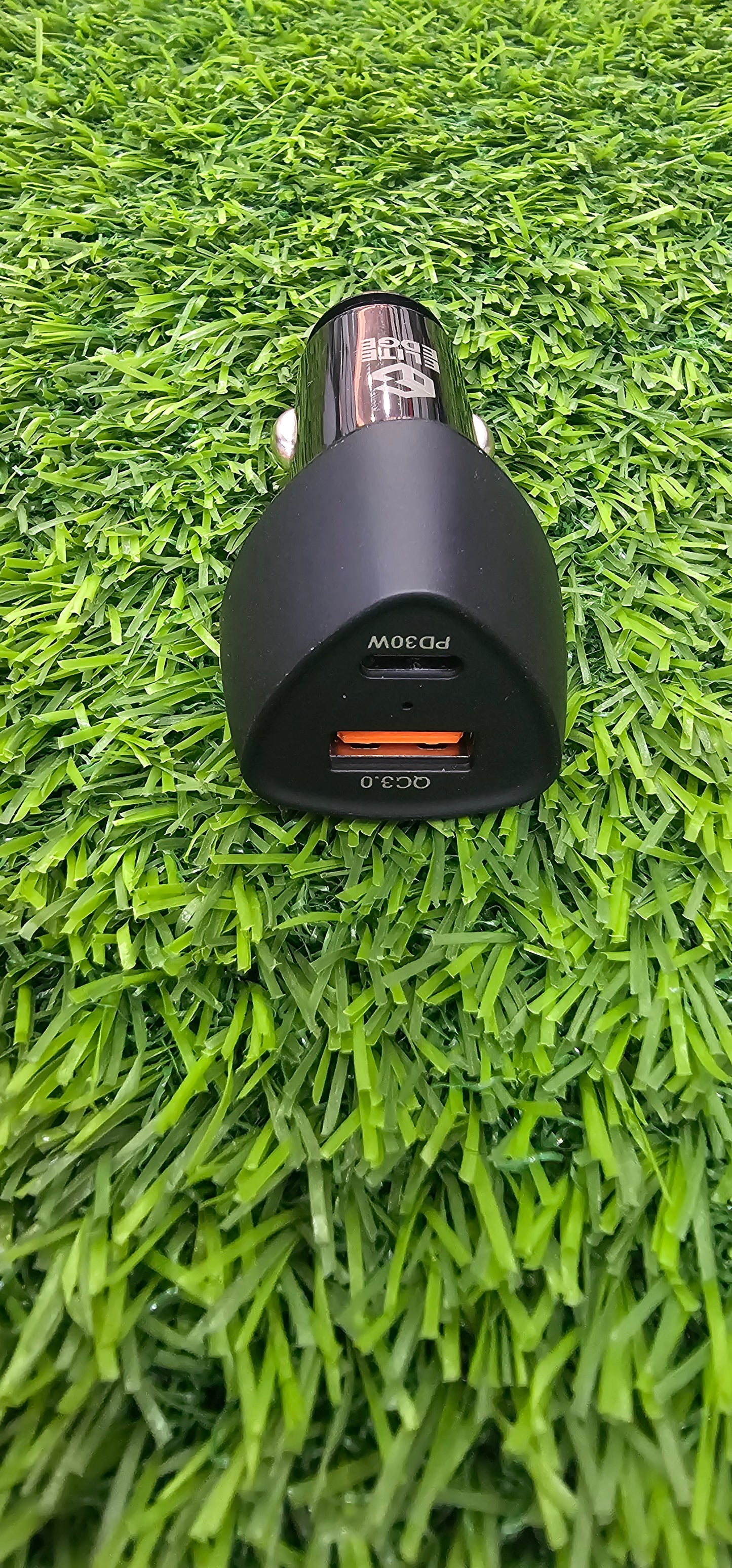 Elite Edge Car charger | 2-port premium | QC 3.0 Type A, PD 30w Type C port | Supreme build quality and power delivery | high quality product to have