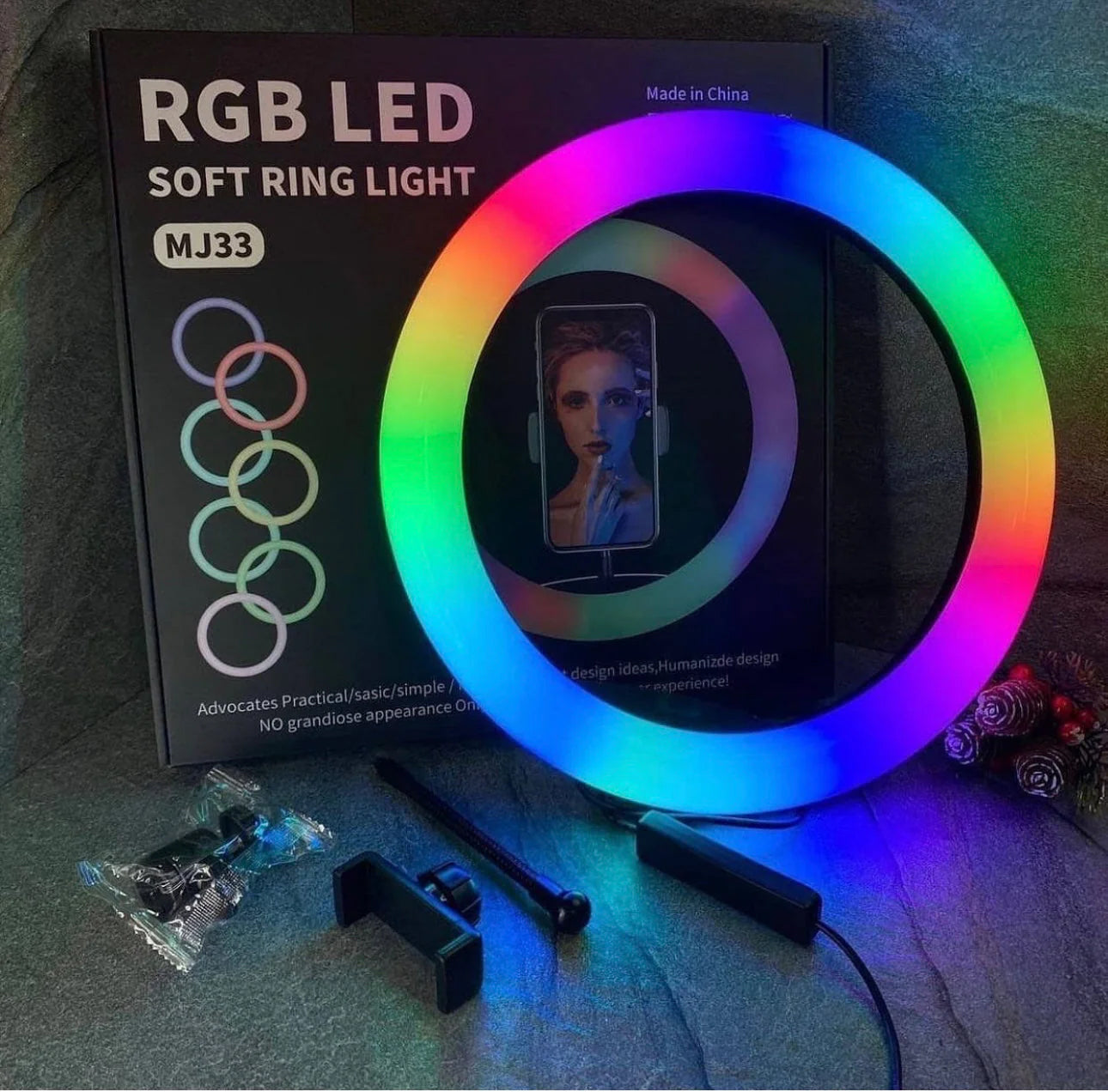 RGB LED Ring Light | Bright and soft tones | controller included | best for videography and sorting out lighting issues