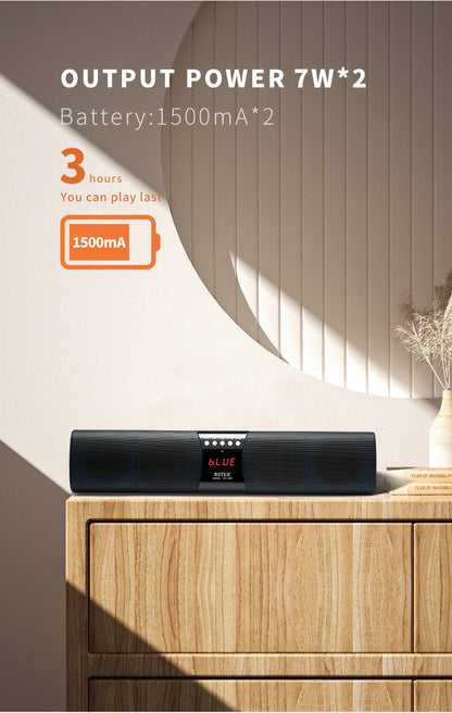 WSTER Ws-1822 Bluetooth Portable speaker | Sleek design | long battery life | amazing speaker with Mic |