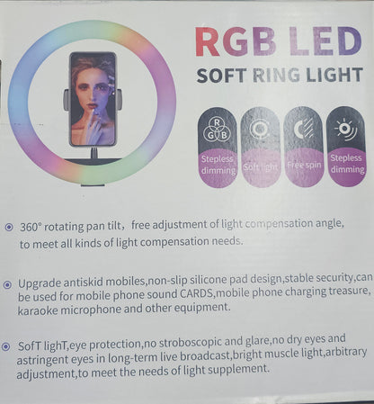 RGB LED Ring Light | Bright and soft tones | controller included | best for videography and sorting out lighting issues
