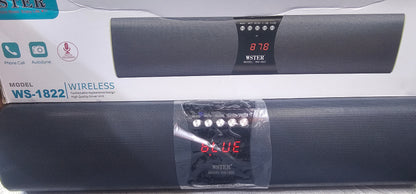 WSTER Ws-1822 Bluetooth Portable speaker | Sleek design | long battery life | amazing speaker with Mic |
