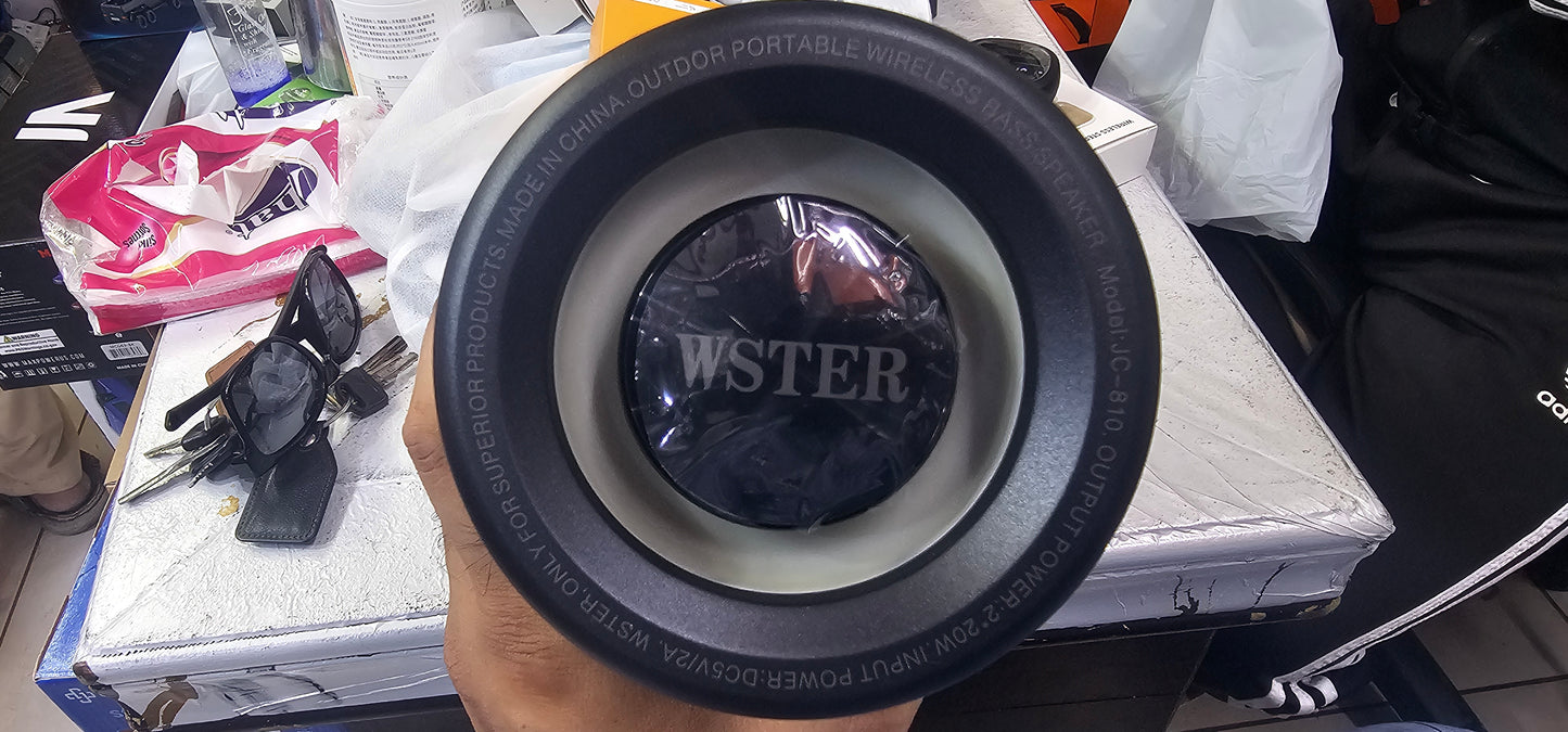WSTER JC-810 Bluetooth wireless portable speakers | XTRA bass soundwave speakers | 20w *2 modules | RGB Lighting | Bluetooth | 8000MaH battery for longer operational usage