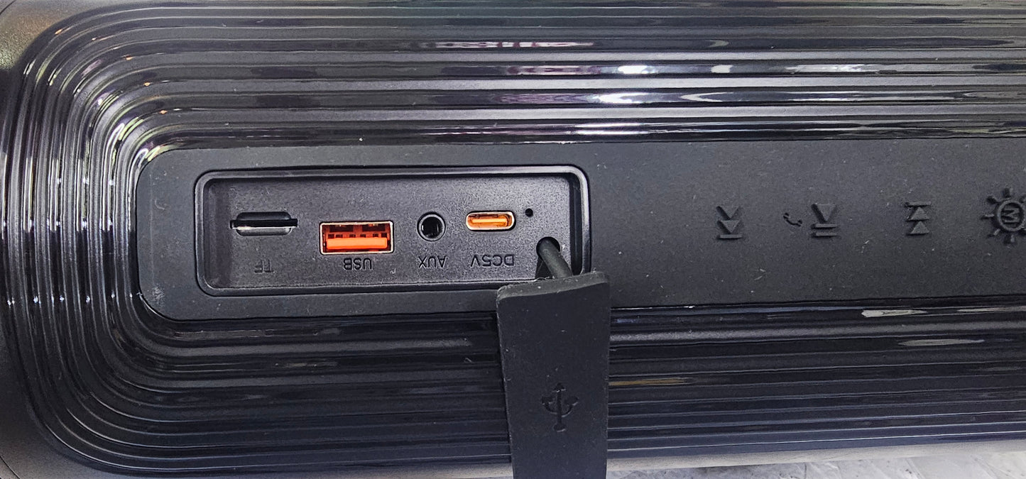 WSTER JC-810 Bluetooth wireless portable speakers | XTRA bass soundwave speakers | 20w *2 modules | RGB Lighting | Bluetooth | 8000MaH battery for longer operational usage