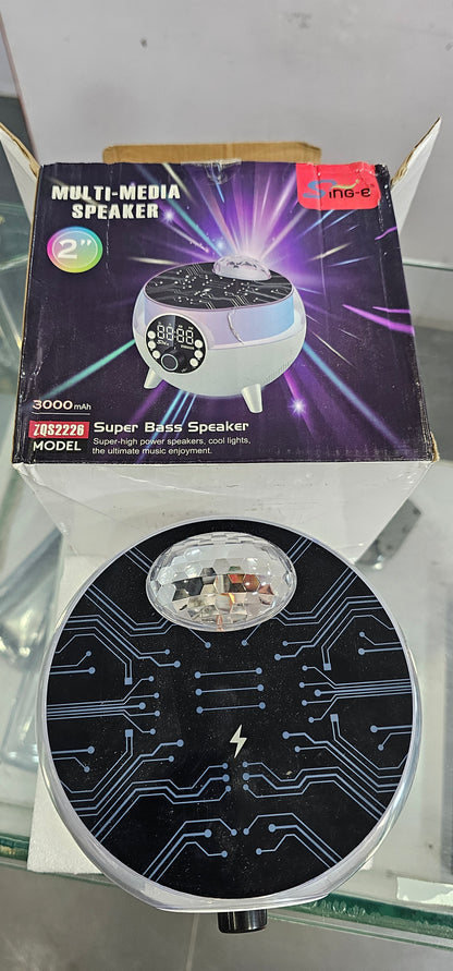 SING-e Portable Bluetooth wireless speaker with Wireless charger | Disco starlight| amazing build quality | wireless charging | amazing sound quality |