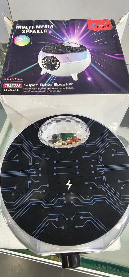 SING-e Portable Bluetooth wireless speaker with Wireless charger | Disco starlight| amazing build quality | wireless charging | amazing sound quality |