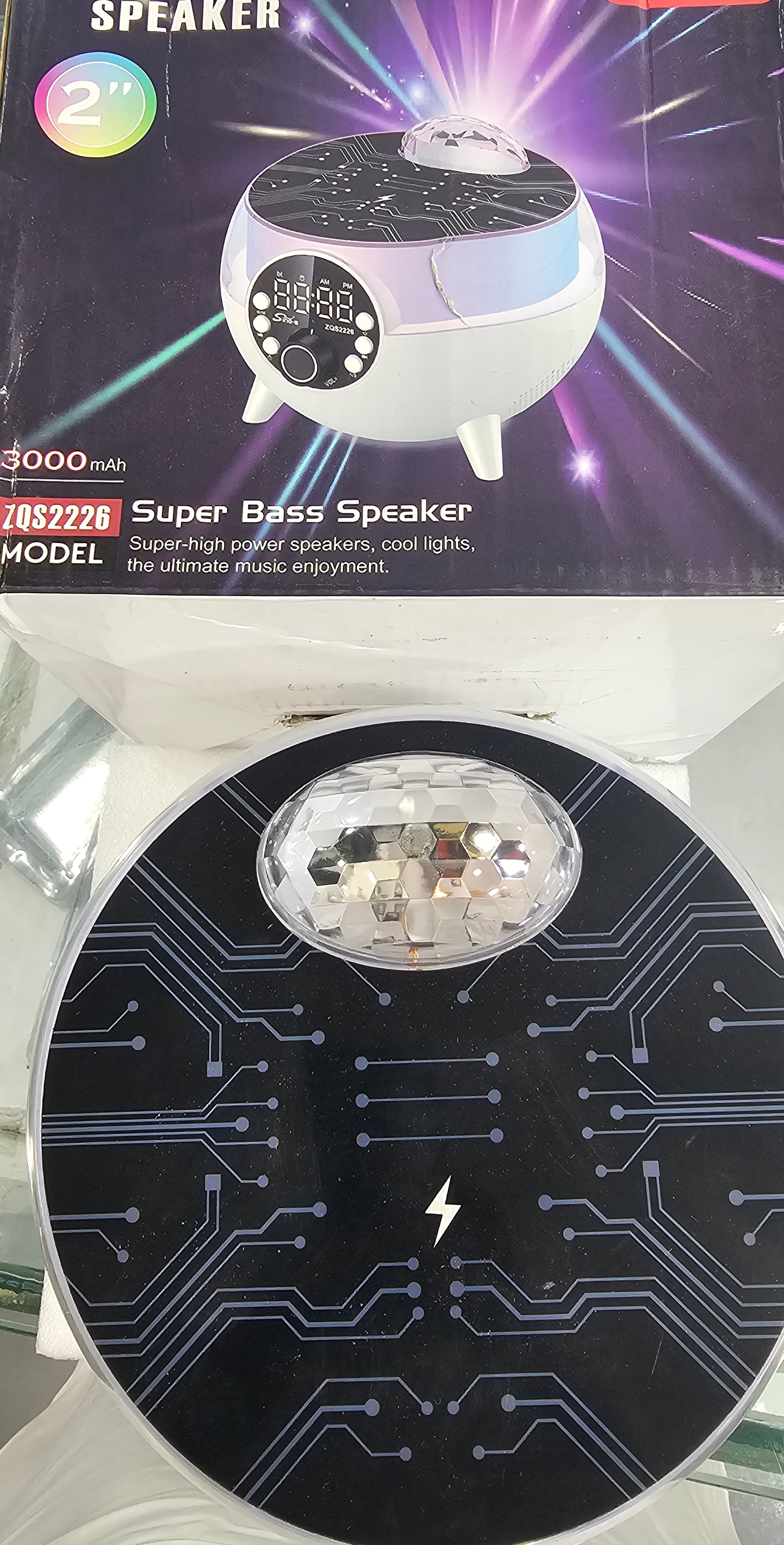 SING-e Portable Bluetooth wireless speaker with Wireless charger | Disco starlight| amazing build quality | wireless charging | amazing sound quality |