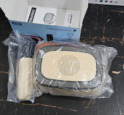 K88 Portable Karaoke Speaker with LED Lights, Wireless Microphone, 40W Output, 8-Hour Battery Life, Bluetooth 5.0