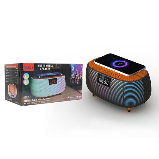 SING-e Wireless bluetooth speaker with Wireless cahrger | A portable compact speaker with wireless charger built on top | looks beautiful and can be used as multitasker | attractive design | Fast charging support