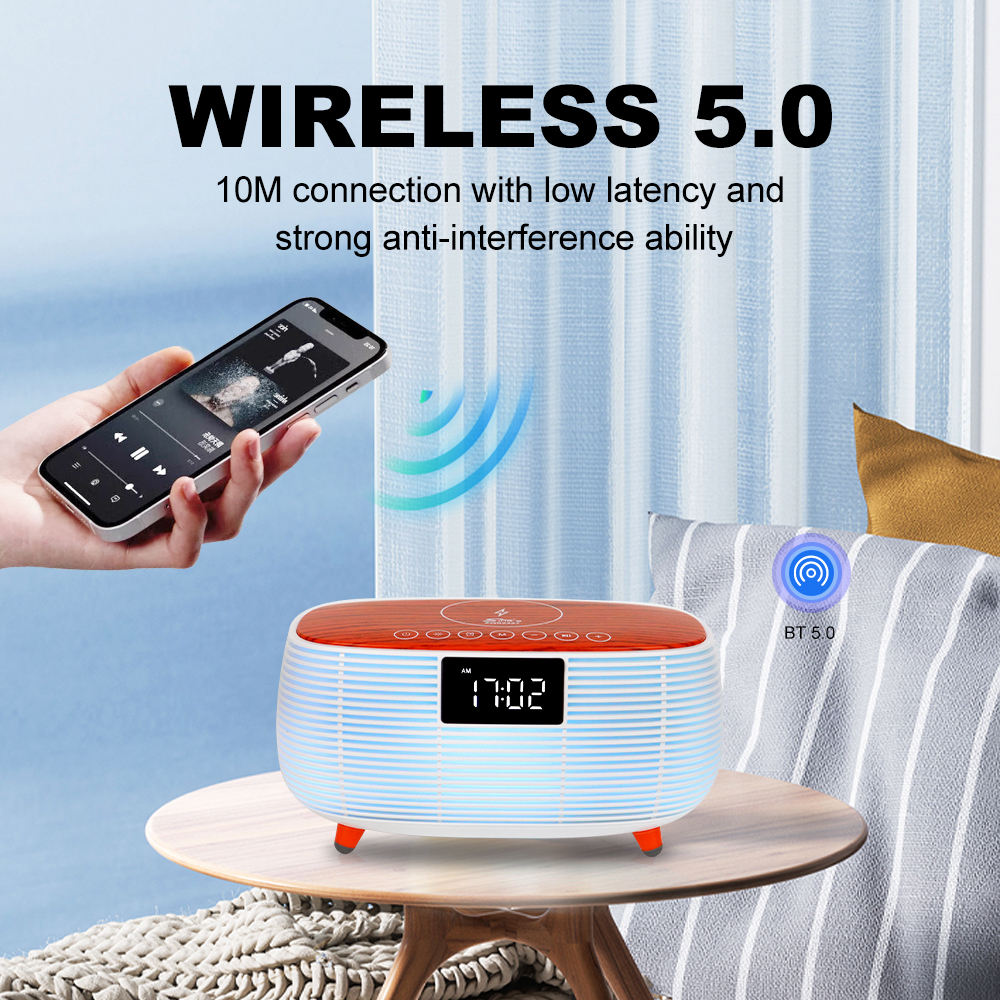 SING-e Wireless bluetooth speaker with Wireless cahrger | A portable compact speaker with wireless charger built on top | looks beautiful and can be used as multitasker | attractive design | Fast charging support