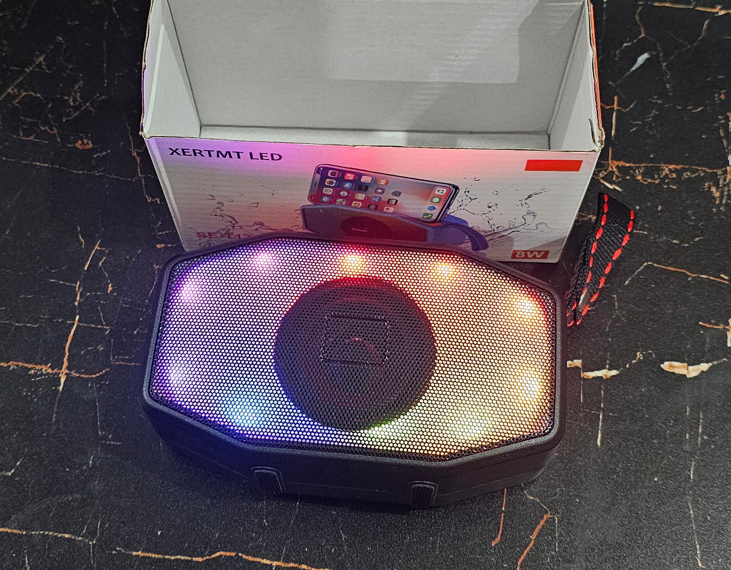 XERTMT SE-T17 Portable Wireless Mini Speakers Sound Activated Louder with FM Radio and Support TF/USB Functions Loud Blue Tooth Speaker